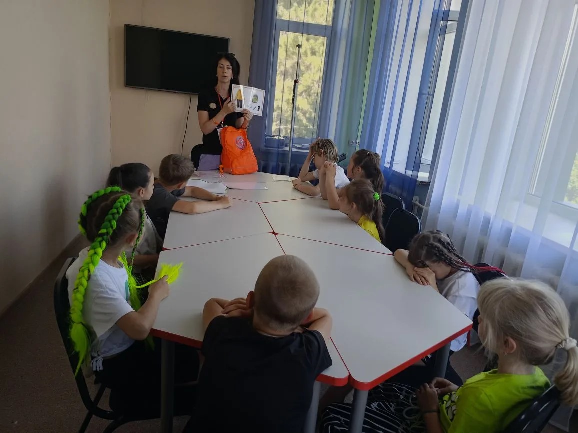 Познавательная беседа на летней площадке «Краски лета» Семейного МФЦ